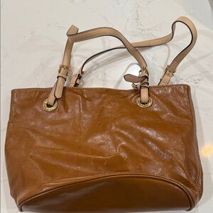 Michael Kors Tan Leather Shoulder Bag